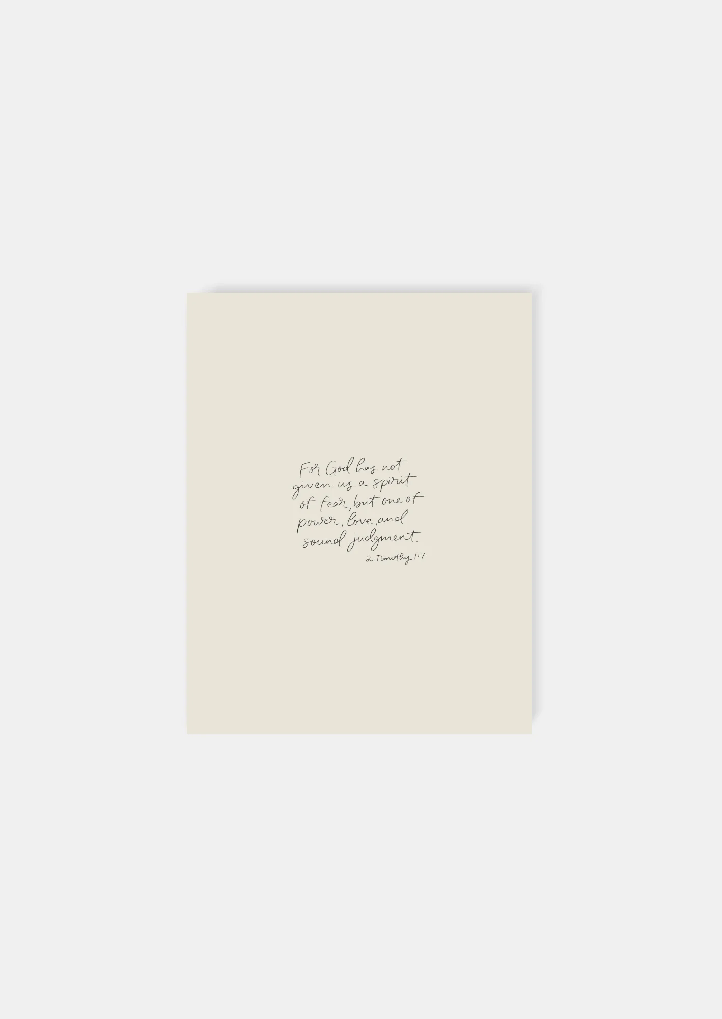 2 Timothy 1:7 Art Print (DIGITAL)