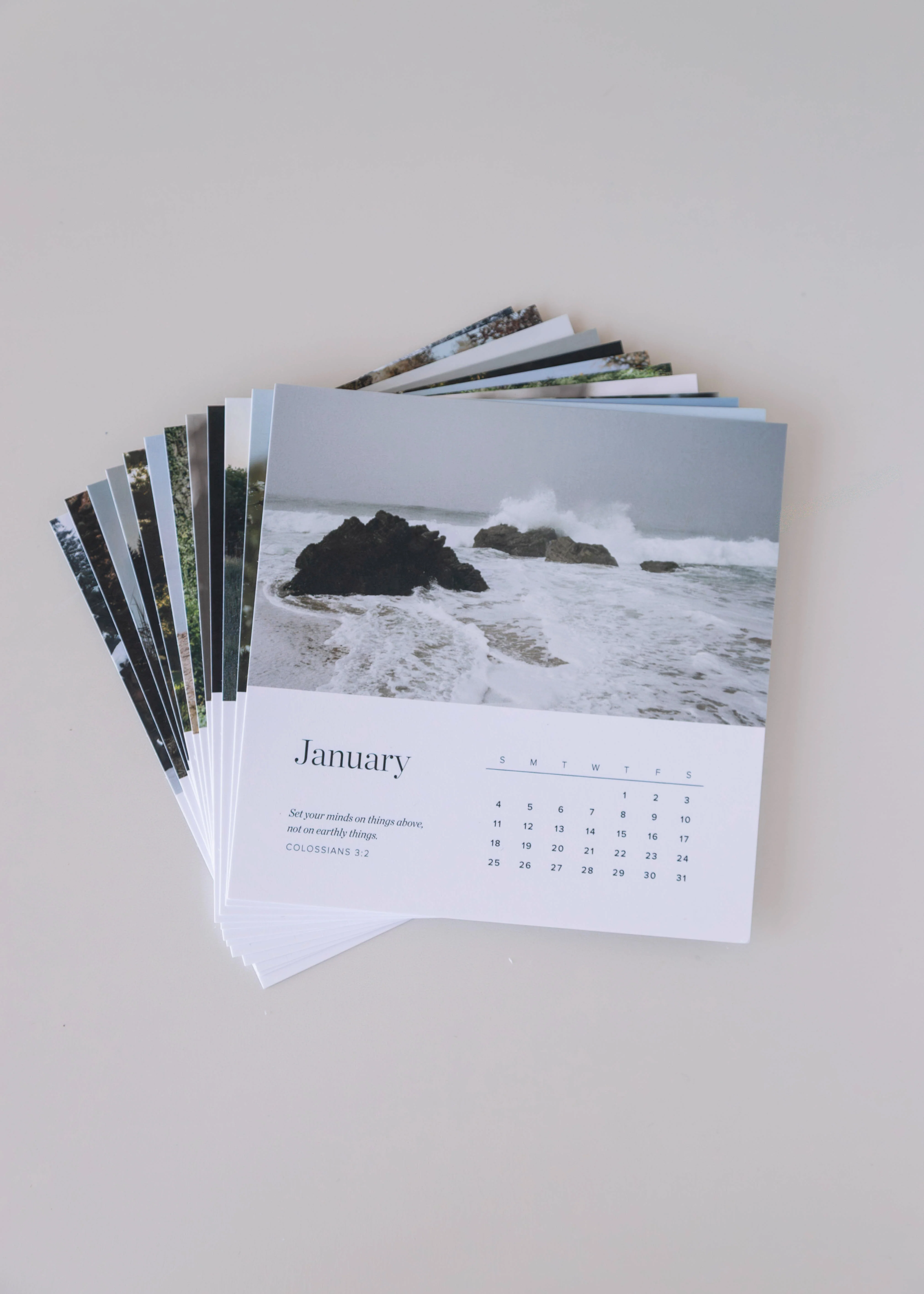 2026 Scripture Calendar Card Set