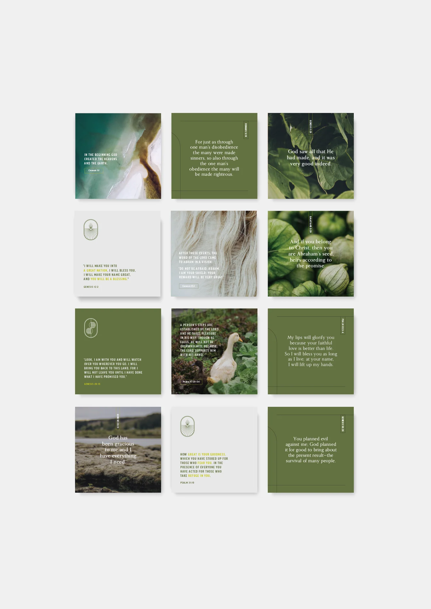 Genesis Scripture Card Set