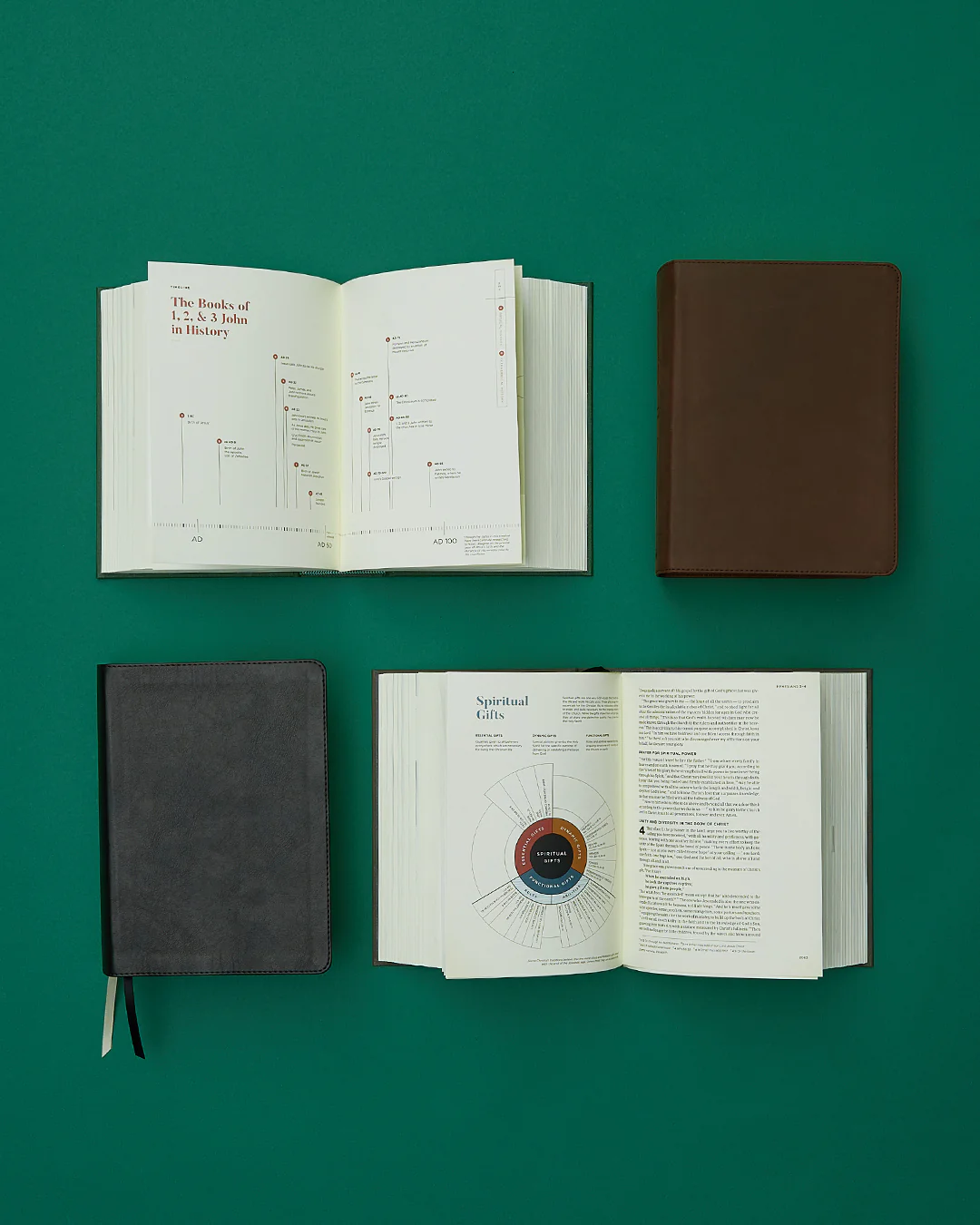 He Reads Truth Bible, Black LeatherTouch - Image 2
