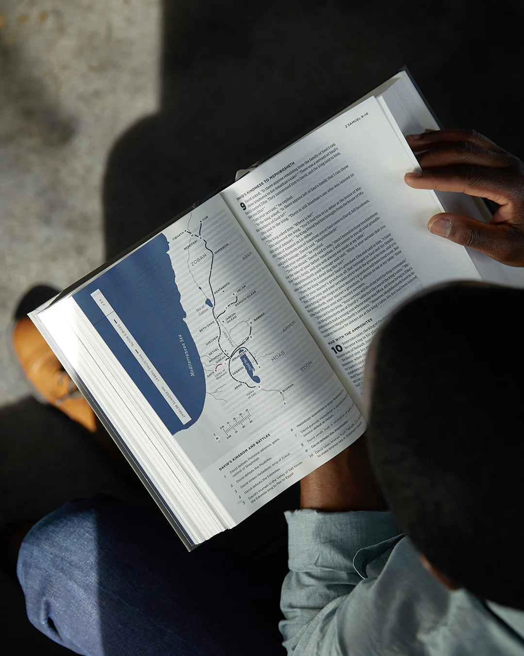 He Reads Truth Bible, Black LeatherTouch - Image 7