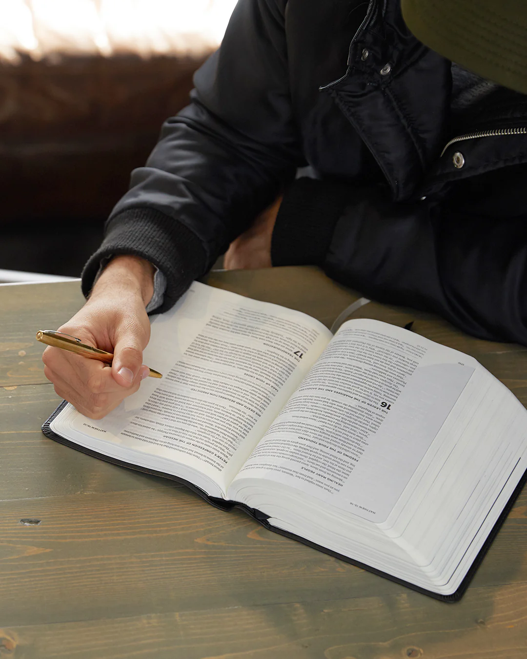 He Reads Truth Bible, Black LeatherTouch Indexed - Image 4