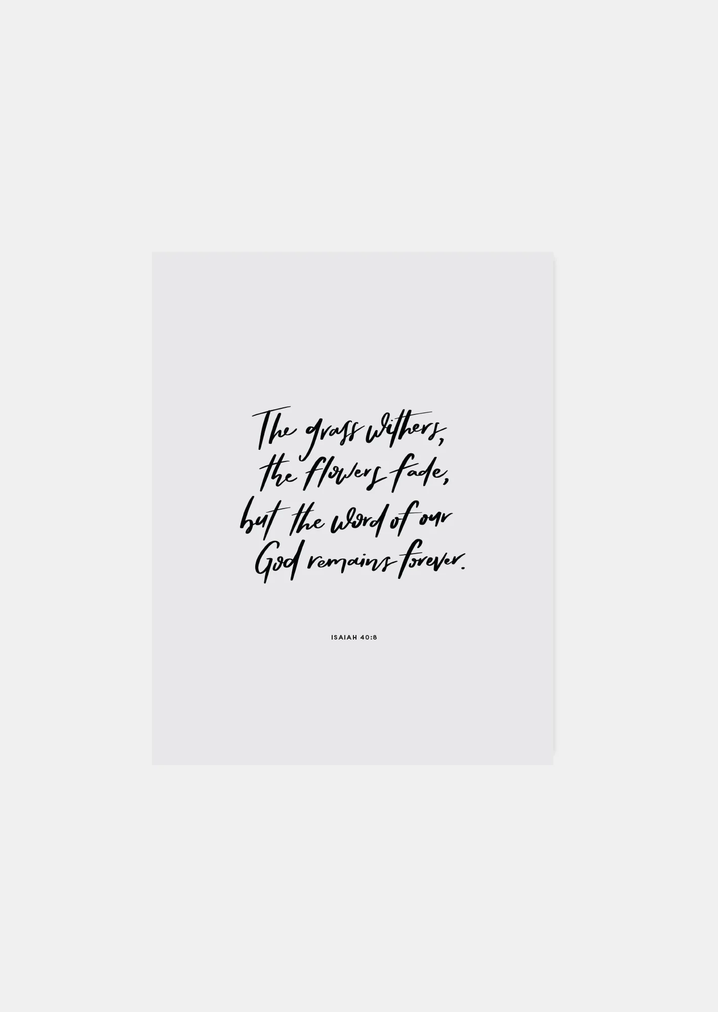 Isaiah 40:8 Art Print (DIGITAL)