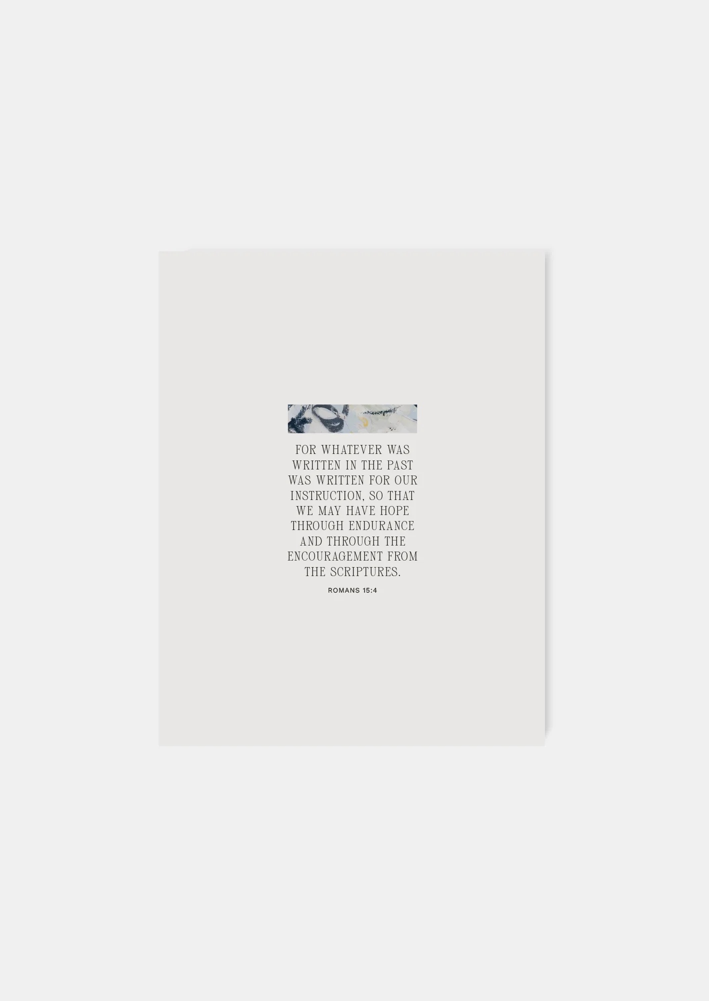 People in the New Testament Romans 15:4 Art Print (DIGITAL)