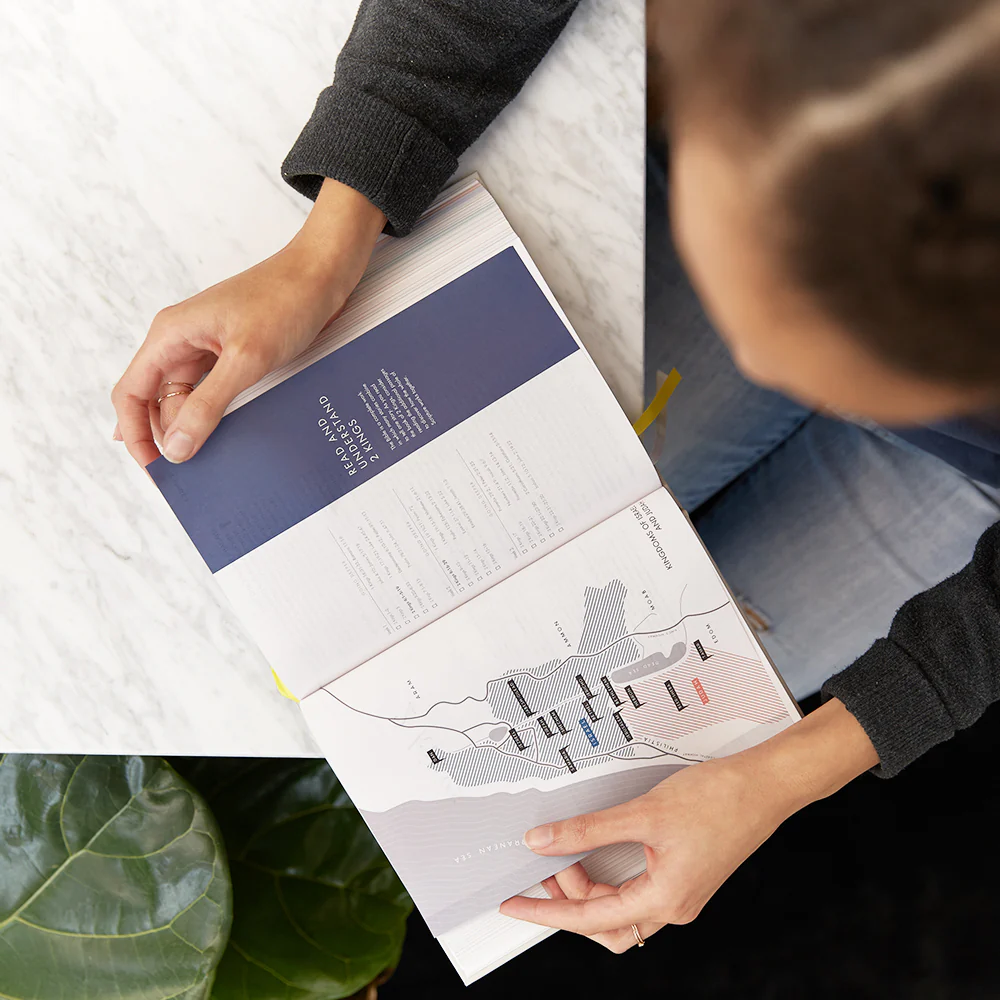 She Reads Truth Bible, Navy LeatherTouch (Indexed) - Image 4